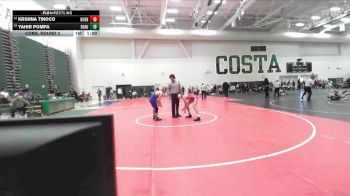 120 lbs Cons. Round 2 - Krshna Tinoco, Hueneme vs Yahir Pompa, Beaumont