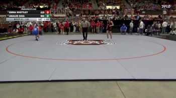 125 lbs Champ. Round 1 - Emma Whittley, Altamont-Labette County Hs vs Amalee Sigg, Winfield HS