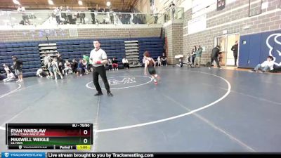 75/80 Round 3 - Ryan Wardlaw, Small Town Wrestling vs Maxwell Weigle, Lil Mavs