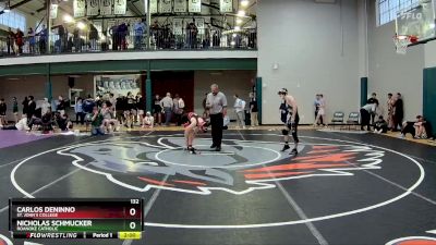 132 lbs Cons. Round 4 - Carlos DeNinno, St. John`s College vs Nicholas Schmucker, Roanoke Catholic