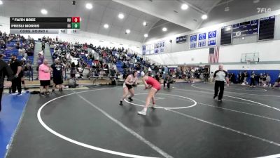 130 lbs Cons. Round 6 - Presli Morris, San Clemente vs Faith Bree, Redondo Union