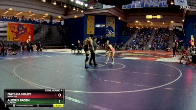 155 lbs Cons. Round 4 - Alexus Paden, Clayton vs Matilda Hruby, Brighton