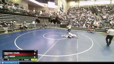 4A 110 lbs Cons. Round 1 - Breanna Young, Logan vs Lacy Greer, Provo