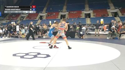 150 lbs Cons. Sub-rd Of 16 - Dawson Mack, Illinois vs Kaden Martineau, Utah