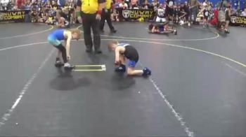 44 lbs Quarterfinals (8 Team) - Liam Miller, Lead Miners vs Beau Russell, Funky Fire
