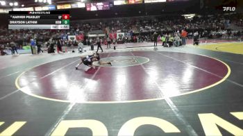 106 lbs Champ. Round 1 - Karver Peasley, Gonzaga Prep vs Drayson Lathim, Hermiston Oregon
