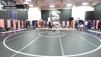 106 lbs Champ. Round 2 - Ezekiel Corona, Alta Loma vs Paxton Schulte, ML King