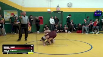 120 lbs Champ. Round 2 - Bodee Miller, OAK HARBOR vs Tyton Kostoff, COLERAIN