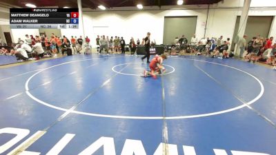 115 lbs Matthew DeAngelo, Virginia vs Adam Walker, North Carolina