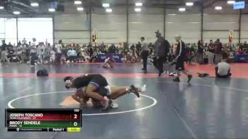 130 lbs Round 3 (6 Team) - Brody Sendele, POWA vs Joseph Toscano, Team California