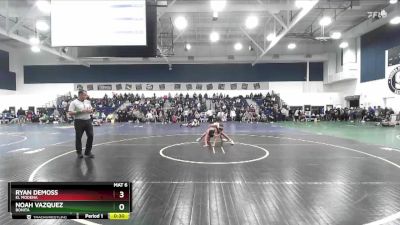 113 lbs Cons. Round 2 - Ryan DeMoss, El Modena vs Noah Vazquez, Bonita