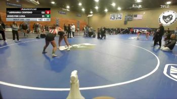 155 lbs Quarterfinal - Abrianna Centeno, Coalinga vs Joselynn Luna, Selma