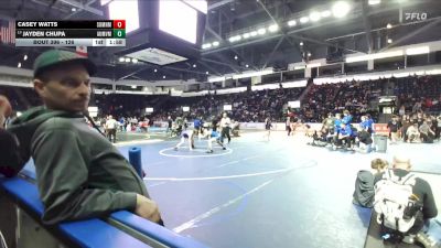 126 lbs Champ. Round 2 - Jayden Chupa, Auburn Mountainview vs Casey Watts, Sumner