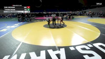 3A Boys 285 lbs Cons. Round 3 - Ryder Swaim, Pleasant Hill Boys vs Carl Orchard, Corbett Boys