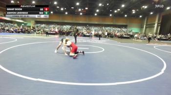 106 lbs Consi Of 32 #2 - Grant Dixon, Oakdale vs Ashton Leishman, Ridgeline