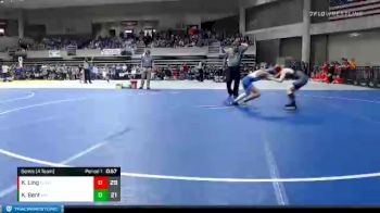 93 lbs Semis (4 Team) - Keymoni Bent, Kasson-Mantorville vs Kian Ling, Worthington