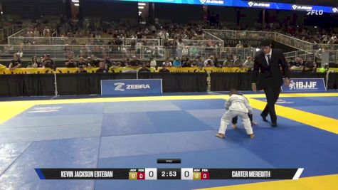 Carter Meredith vs Kevin Jackson Esteban 2025 Pan Kids Jiu-Jitsu IBJJF Championship