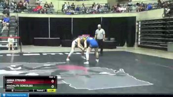 132 lbs Quarterfinal - Madalyn Sokolski, Bonduel vs Anna Strand, Xavier