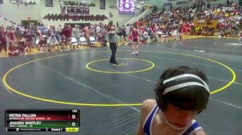 132 lbs Round 1 (16 Team) - Cash Spivey, West Laurens vs Connor Desautels, Benedictine Military School