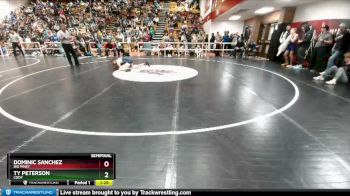 113 lbs Semifinal - Ty Peterson, Cody vs Dominic Sanchez, Big Piney