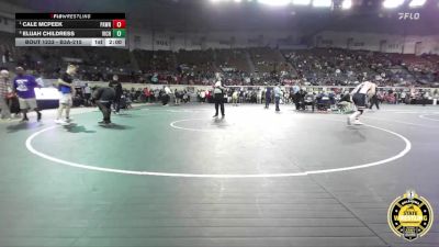 B3A-215 lbs Quarterfinal - Cale Mcpeek, Pawnee vs Elijah Childress, Victory Christian
