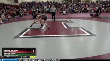 S-3 lbs Round 1 - Skyler Hoyt, Krakow Wrestling Club vs Sophia Salinas, Postville Wrestling