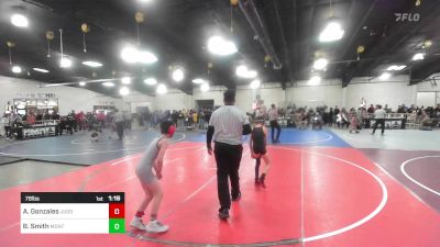 78 lbs Quarterfinal - Adam Gonzales, Juggernaut WC vs Bryant Smith, Montazuma Cortez