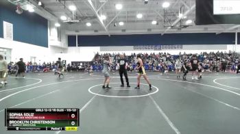 115-121 lbs Round 2 - Sophia Soliz, Wolves Den Wrestling Club vs Brooklyn Christenson, C- Quence Wrestling