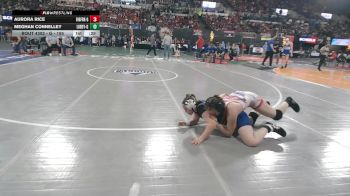 G - 155 lbs Cons. Round 2 - Aurora Rice, Bigfork (Girls) vs Meghan Connelley, Libby (Girls)