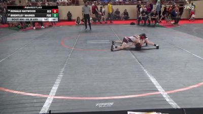 65_B lbs Round Of 64 - Ronald Haywood, Hickory vs Brentley Maines, Punxsutawney