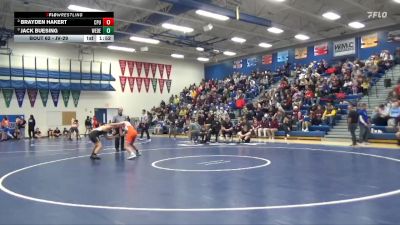 JV-29 lbs Round 1 - Brayden Hakert, Center Point-Urbana vs Jack Buesing, West Delaware, Manchester