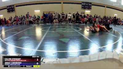 190 lbs Cons. Round 4 - Calvin Stewart, Bulldog Premier Wrestling Club vs Diego Carabano, Fishers Wrestling Club