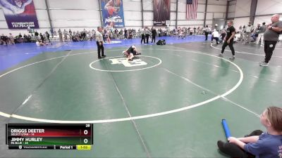 80 lbs Rd# 9- 2:15pm Saturday Final Pool - Jimmy Hurley, PA Blue vs Driggs Deeter, SELECT Utah