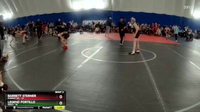 84 lbs Round 2 (3 Team) - Barrett Sterner, Pursuit WC vs Legend Portillo, WEG3