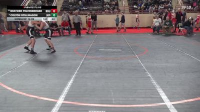 160_B lbs Consi Of 16 #2 - Brayden Feltenberger, Meadville vs Colton Stillwagon, Laurel