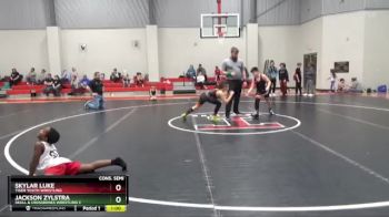 112 lbs Cons. Semi - Skylar Luke, Tiger Youth Wrestling vs Jackson Zylstra, Skull & Crossbones Wrestling C