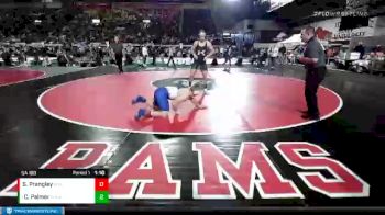 5A 160 lbs Semifinal - Cael Palmer, Kuna vs Sebastian Prangley, Coeur D`Alene