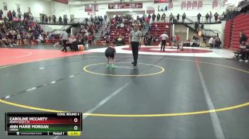 100 lbs Cons. Round 3 - Caroline McCarty, North Scott JV vs Ann Marie Morgan, Lisbon