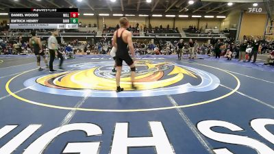 157 lbs Quarterfinal - Daniel Woods, Wellesley vs Em'rick Henry, Danbury