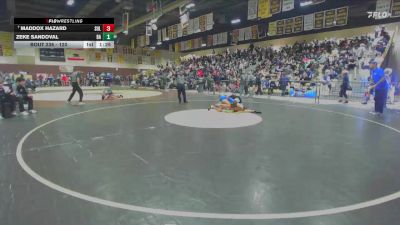 120 lbs Champ. Round 2 - Maddox Hazard, Sultana vs Zeke Sandoval, Bishop Amat