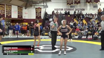 100 lbs Cons. Semi - Brianne Graves, Oak Hills vs Natalie Radecki, Caravel Academy