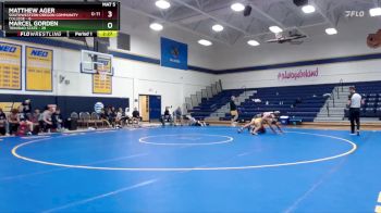 197 lbs Round 5 (6 Team) - Marcel Gorden, Trinidad State vs Matthew Ager, Southwestern Oregon Community College