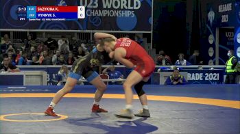 59 kg Quarterfinal - Krystsina Sazykina, Blr vs Solomiia Vynnyk, Ukr