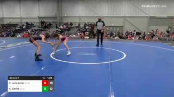 80 lbs Prelims - Claire Lancaster, OK Supergirls Red vs Kylee Smith, Cowgirls Black
