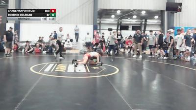95 lbs Rr Rnd 8 - Chase VanPortfliet, Michigan Premier Red - BHS vs Dominik Coleman, M2 Training Center - BHS