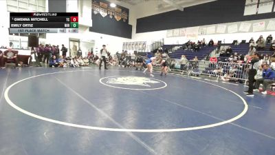 155 lbs 1st Place Match - Gwenna Mitchell, Temescal Canyon vs Emily Ortiz, Northview