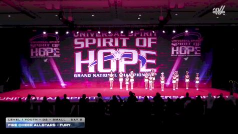 Fire Cheer Allstars - FURY [2026 L1 Youth - D2 - Small Day 2] 2026 Spirit of Hope Grand Nationals