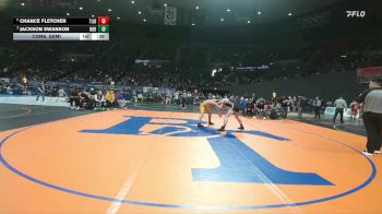 4A Boys 144 lbs Cons. Semi - Jackson Swanson, North Bend Boys vs Chance Fletcher, Tillamook Boys