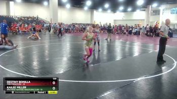 120 lbs Round 4 (8 Team) - Kailee Miller, RPA/Head Hunters Wrestling Club vs Destiny Bonilla, Pink Predators