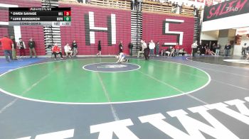 106 lbs Consolation - Owen Savage, Melrose vs Luke Bergeron, West Springfield